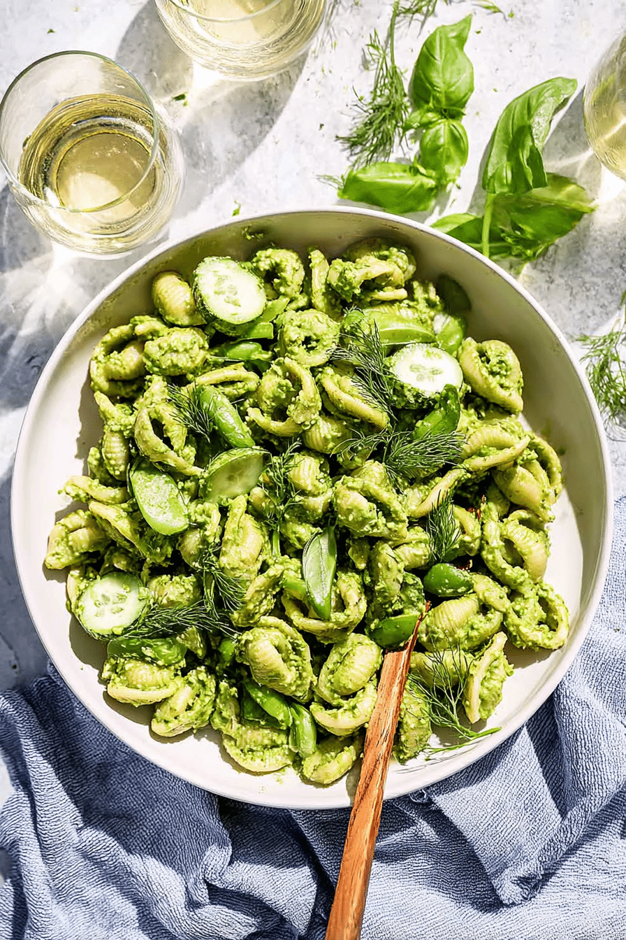 The Ultimate Green Goddess Pasta Salad: A Refreshing and Colorful Side Dish