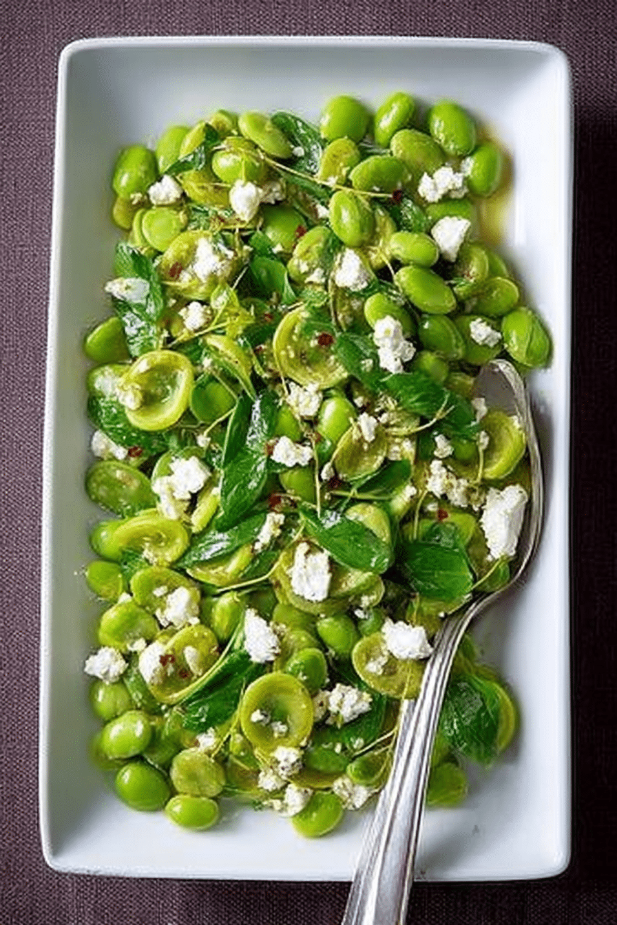 The Broad Bean Salad I Make Every Spring — Mint, Feta & Lemon Oil
