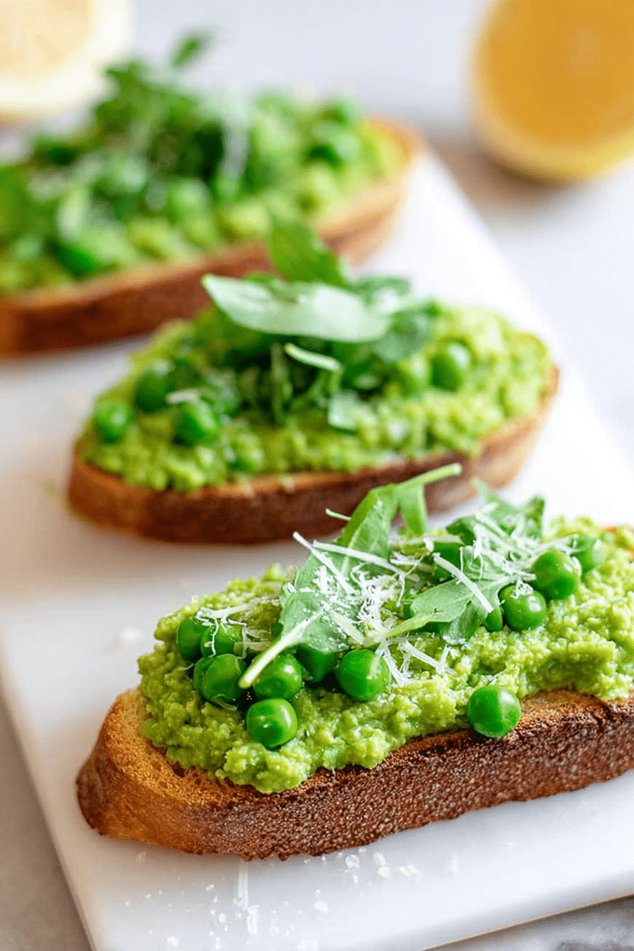 The Pea Bruschetta Recipe I Make for Quick Spring Gatherings