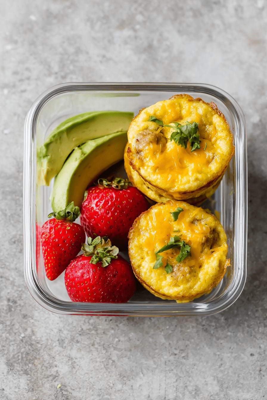 The Savory Chicken Sausage Egg and Cheese Muffins I Meal-Prep