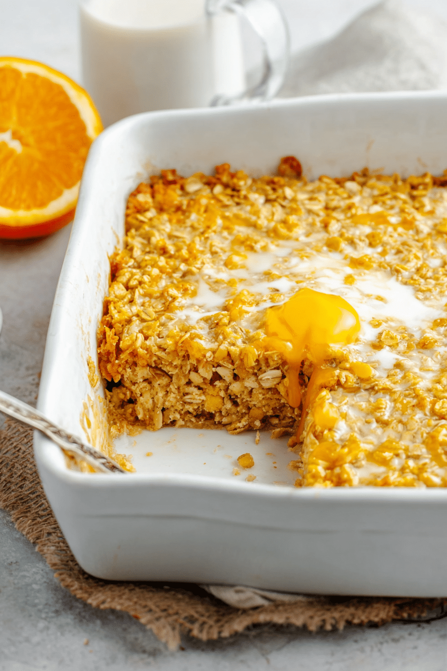 How I Turn Oats into a Citrus Treat: Orange Baked Oatmeal