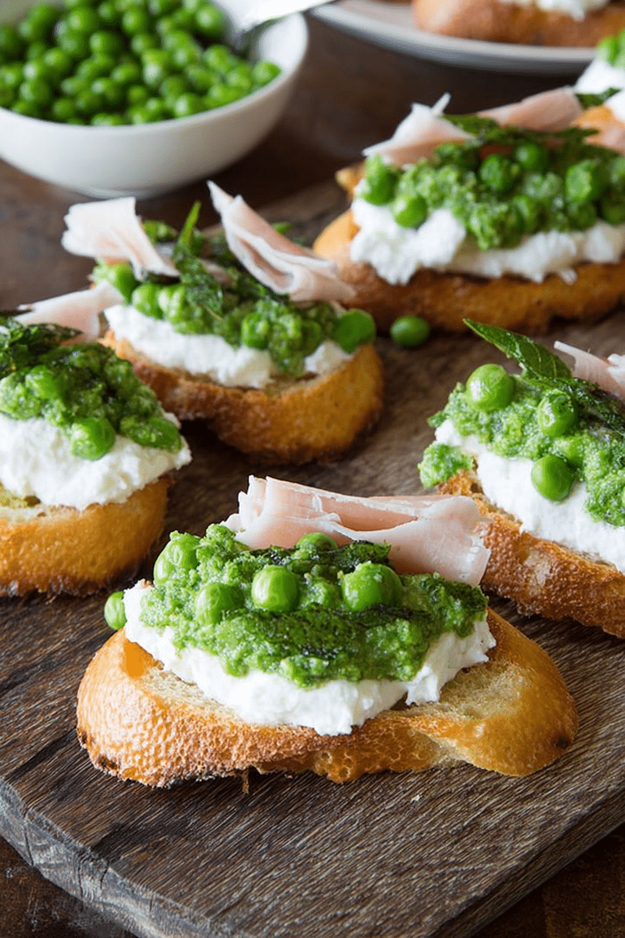 The Spring Pea Crostini My Guests Always Ask For