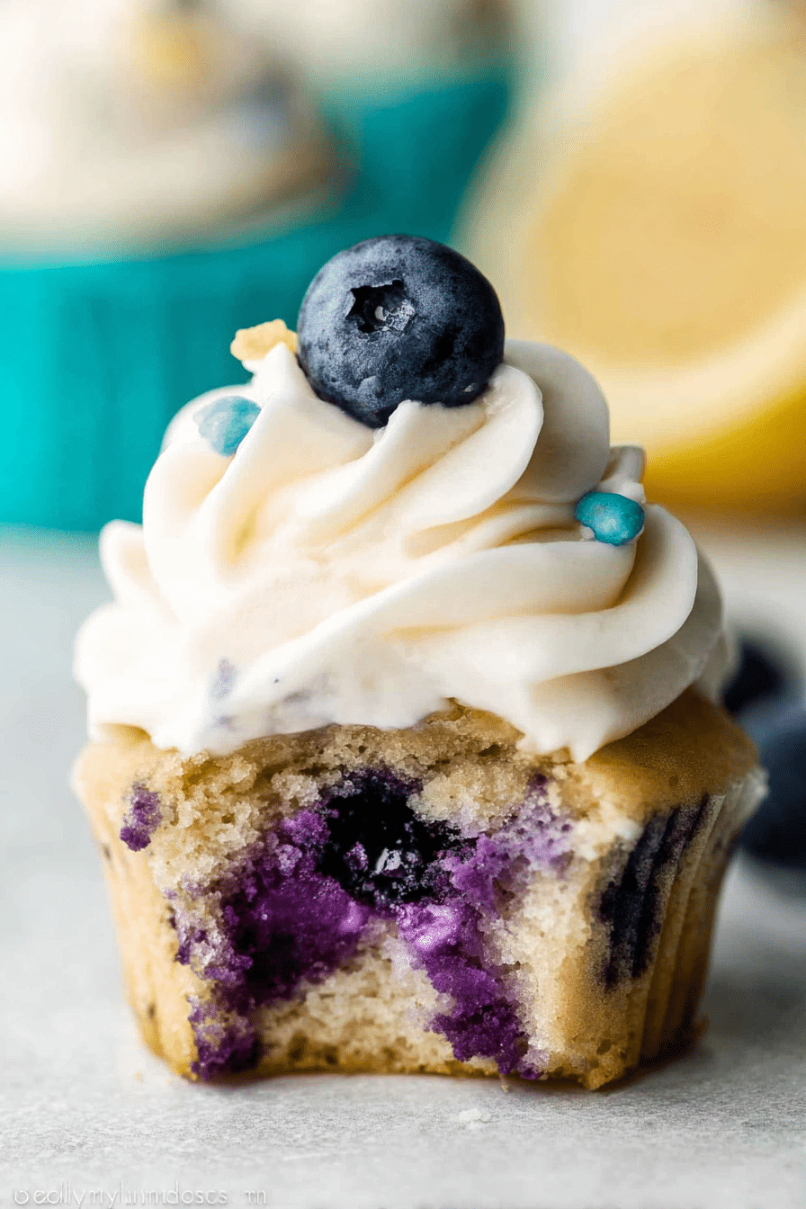 The Lemon Blueberry Cupcakes I Make for Every Spring Party