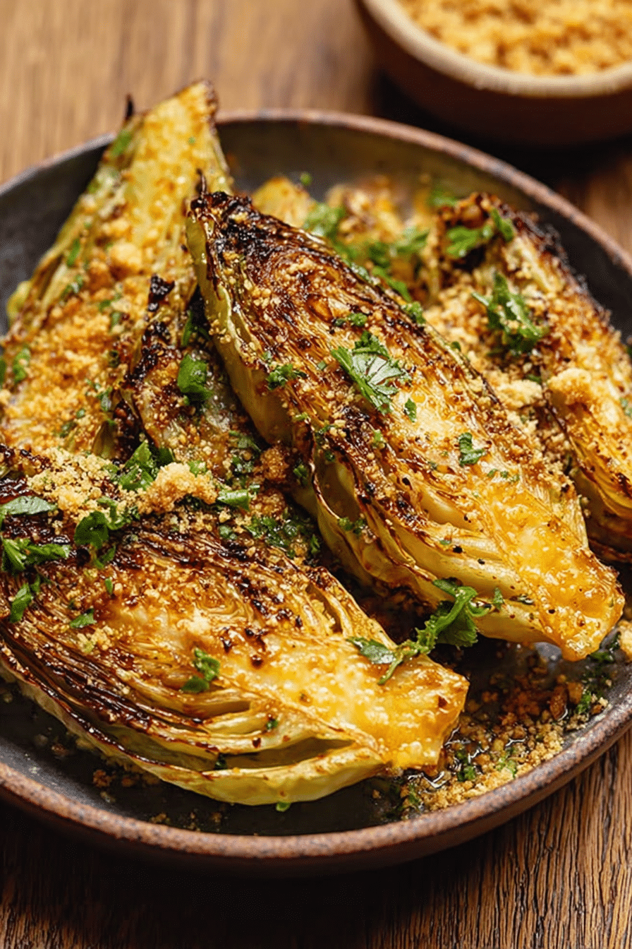 The Best Weeknight Side — Miso Butter Roasted Cabbage Wedges