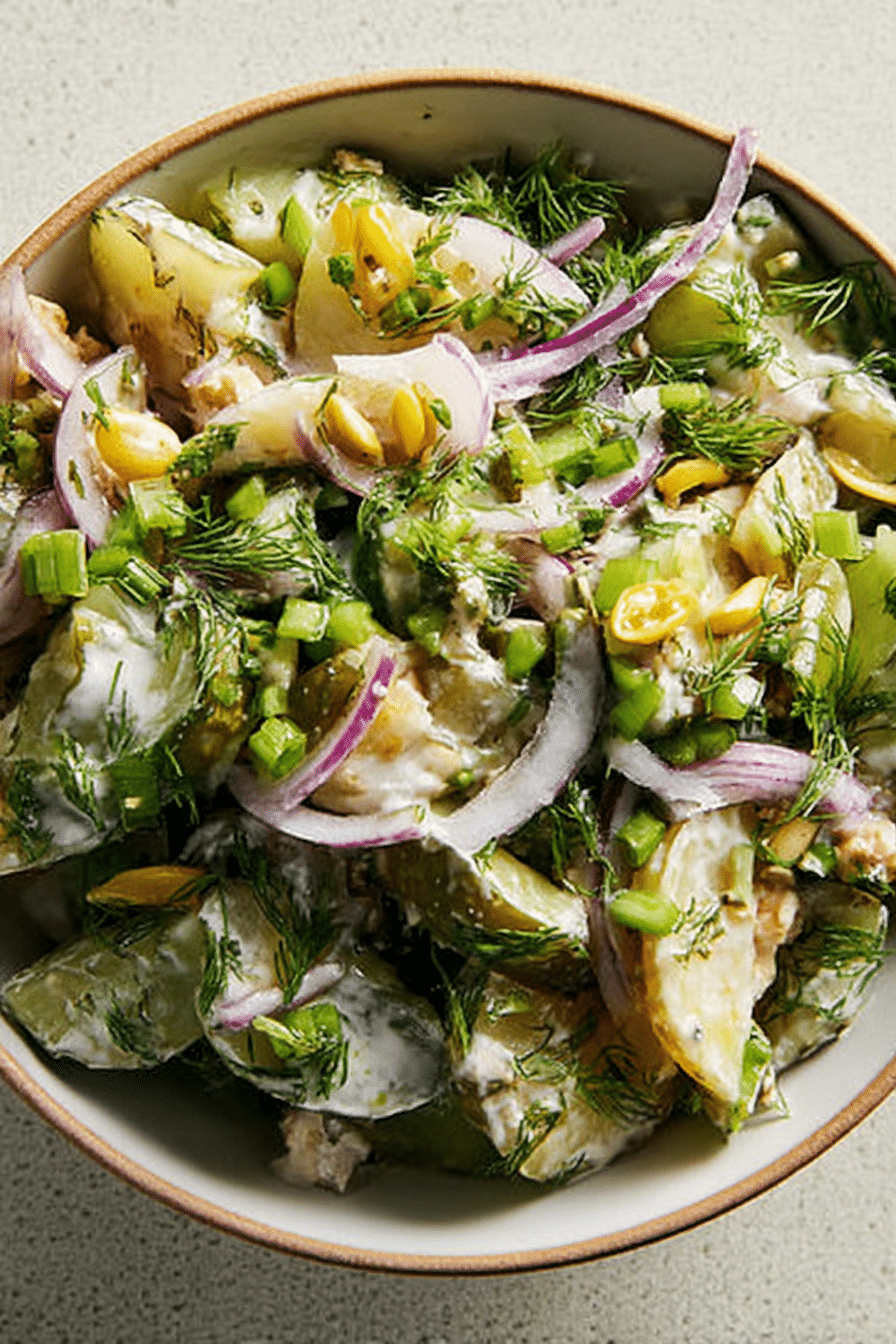 My Go-To Smashed Pickle Salad — Tangy, Crunchy, Done Fast