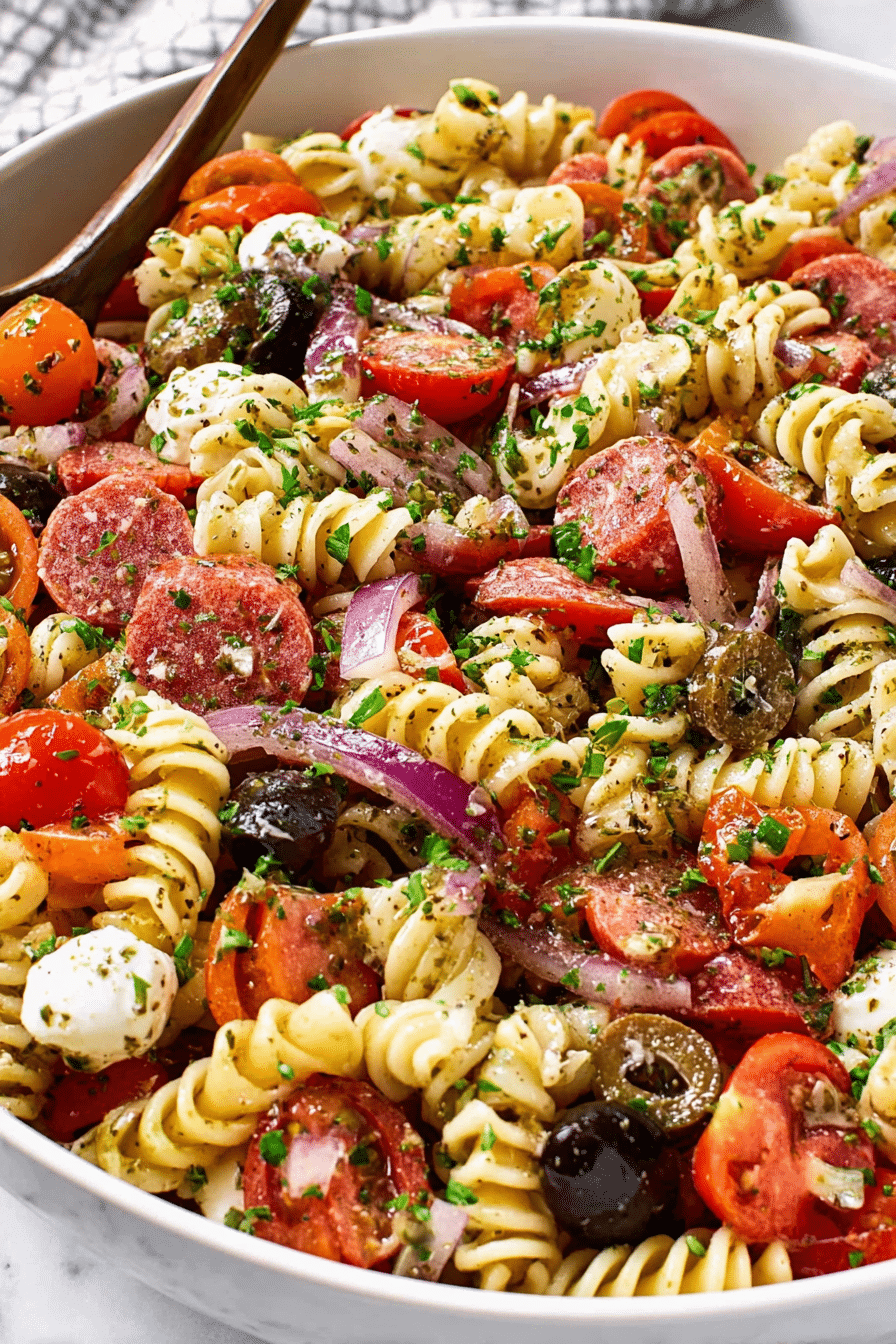 The Make-Ahead Zesty Italian Pasta Salad I Bring to Every Party