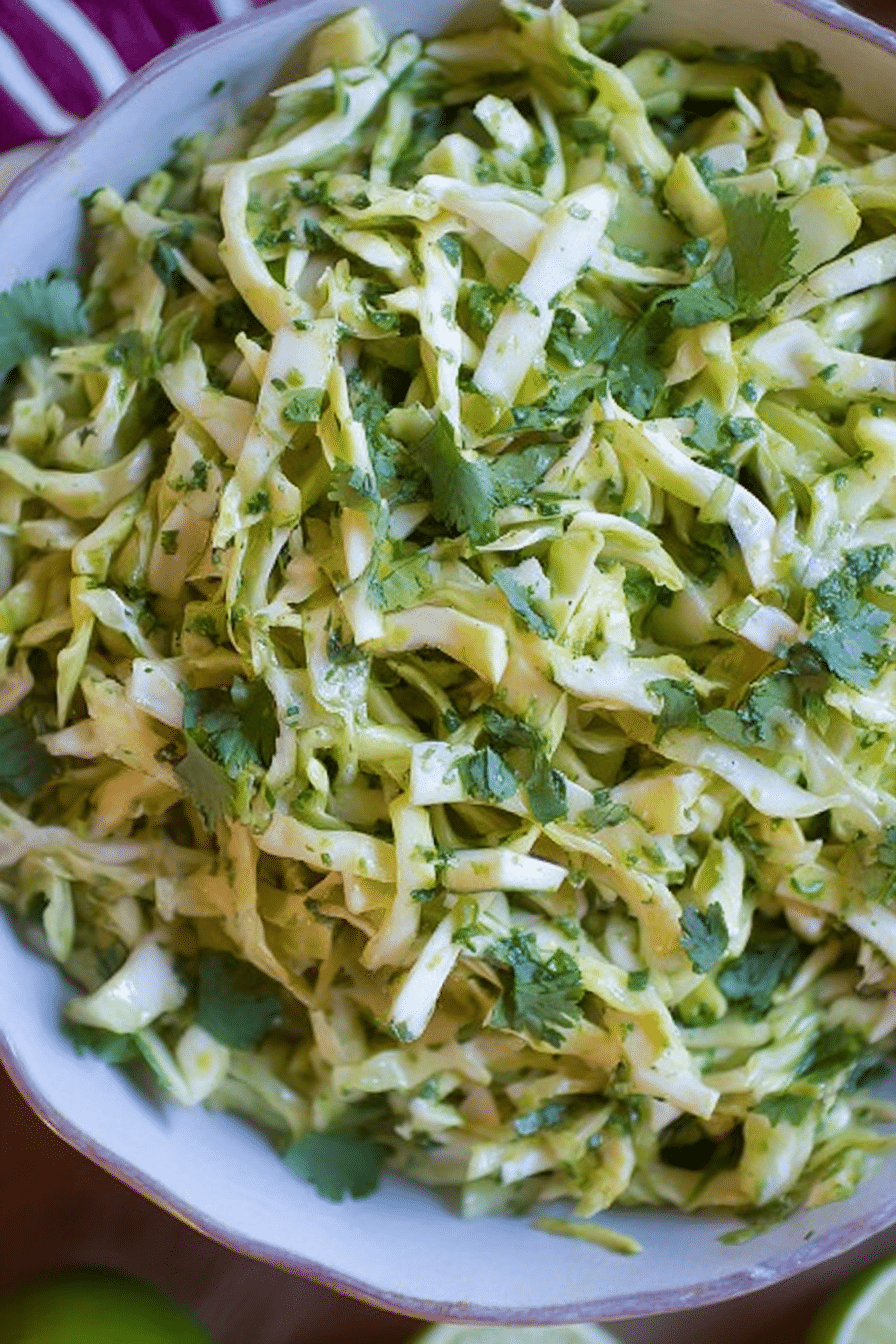 The Salad I Make Almost Every Week: Cilantro Lime Cabbage Salad