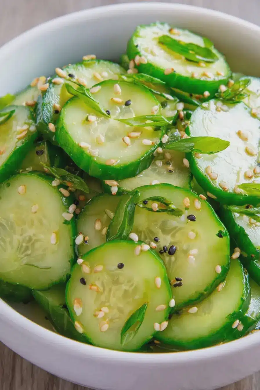My Go-To Sesame Cucumber Salad with Everything Seasoning
